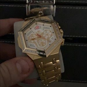 Gold AquaMaster watch